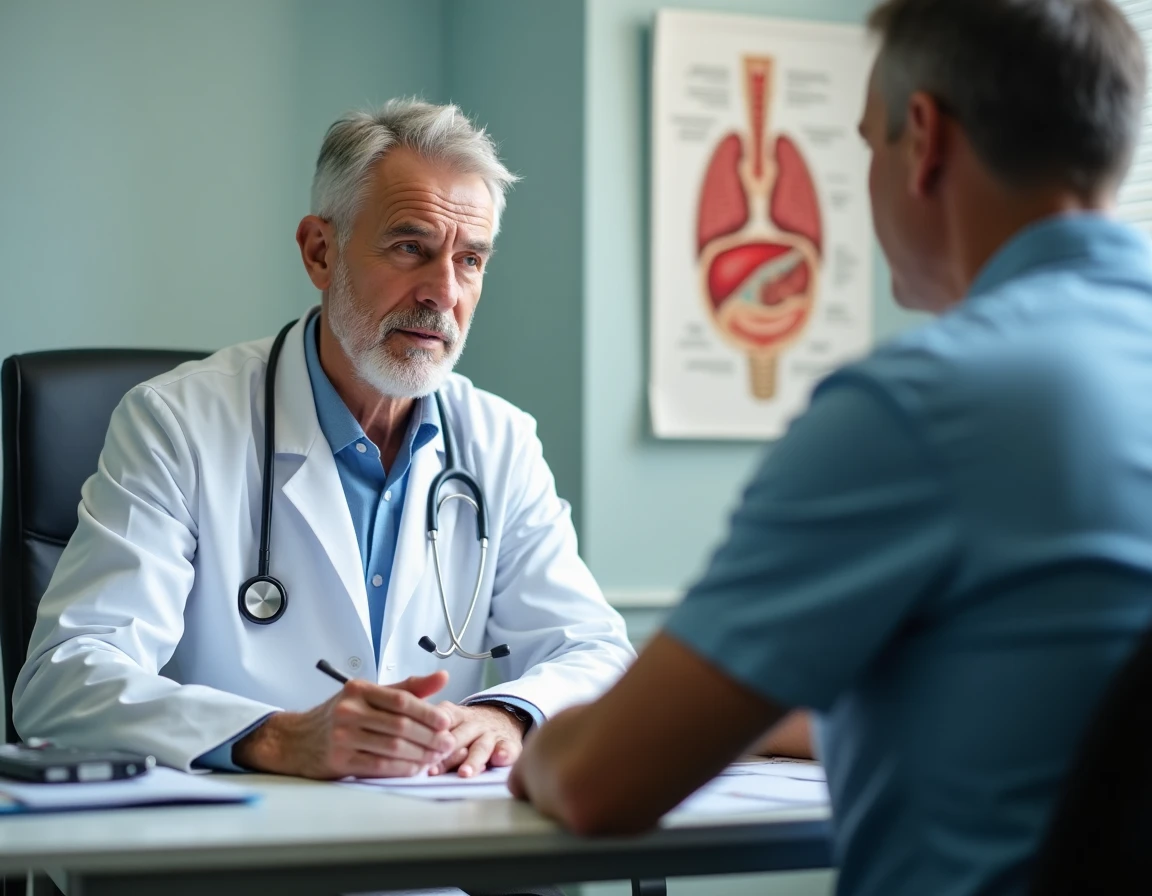 Consultation médicale entre un médecin et un patient pour traiter la ronchopathie et le ronflement
